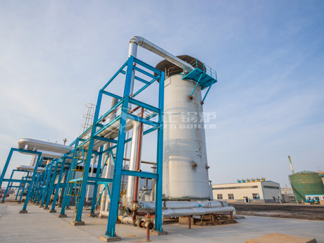 吉美印染700萬大卡YQL燃?xì)饬⑹綄?dǎo)熱油鍋爐項目